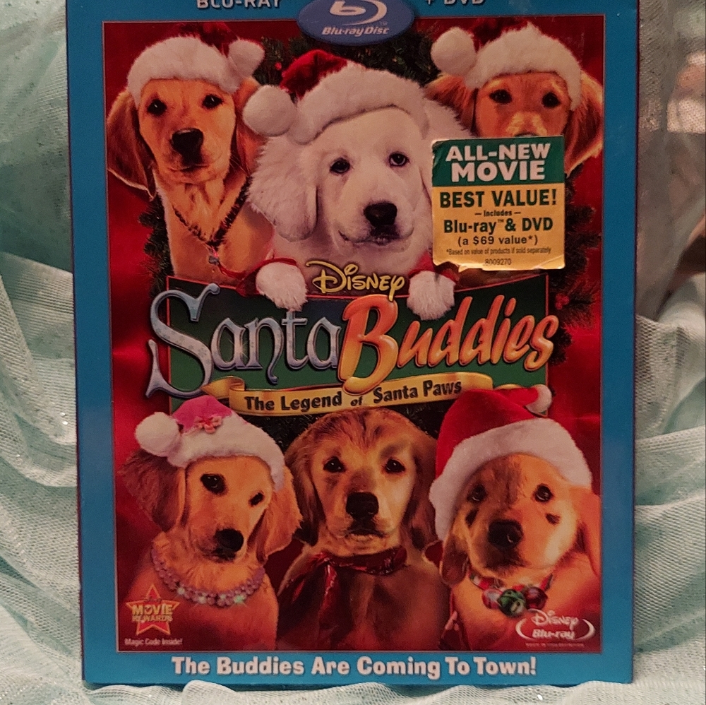 Disney Santa Buddies The Legend of Santa Paws Blue Ray & DVD